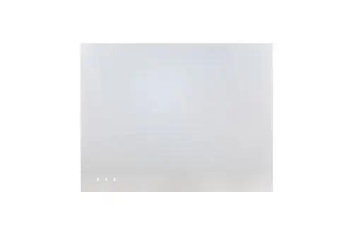 Brötje Heizkörperverkleidung in neutraler Farbe, rechteckige Form, links angeordnet, mit drei vertikalen Öffnungen am unteren Rand für Anbringung oder Zugang.