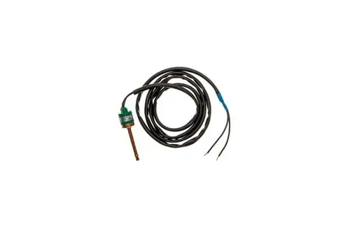 Druckschalter mit zwei elektrischen Anschlussdrähten und einer Metallsonde, hergestellt von Brötje. Kabel weist eine schwarze Ummantelung auf.