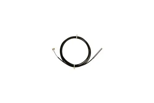 Brötje-Fühler mit langen, flexiblen Kabeln, verbunden mit einem metallischen Sensor an einem Ende. Ideal für Temperaturmessungen in Heizsystemen.