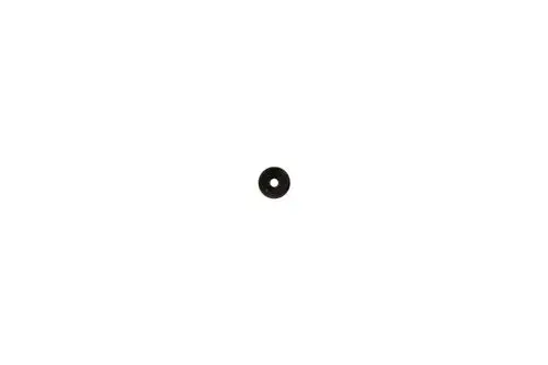 Schwarze Dichtung von Brötje, rund mit zentralem Loch, auf weißem Hintergrund.