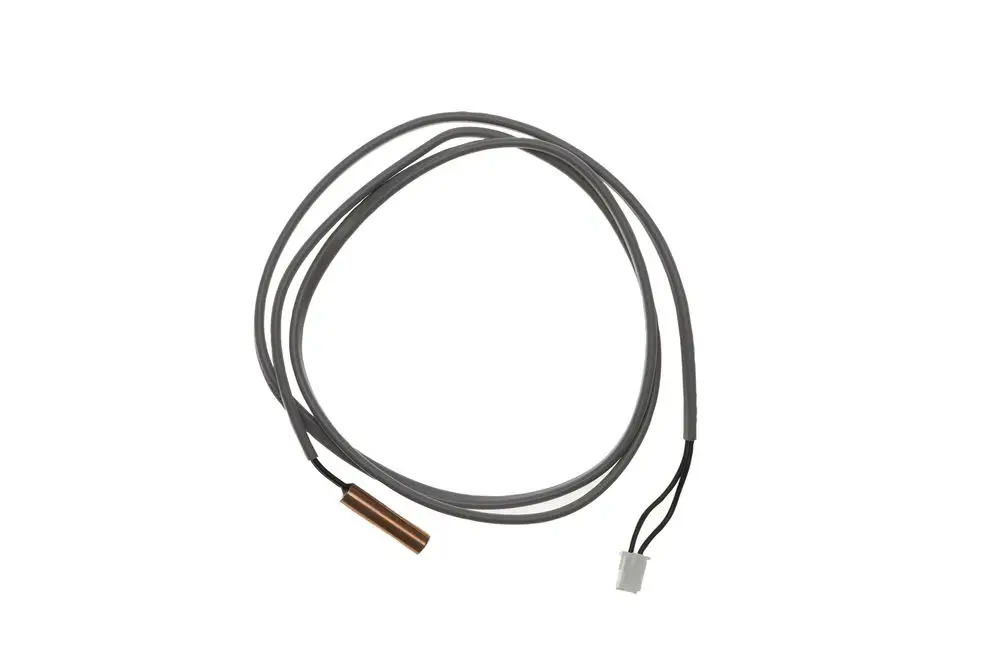 Fühler mit einer Kupferkomponente und grauen Kabeln, geeignet für Brötje Produkte, zur Temperaturmessung in Heizsystemen.