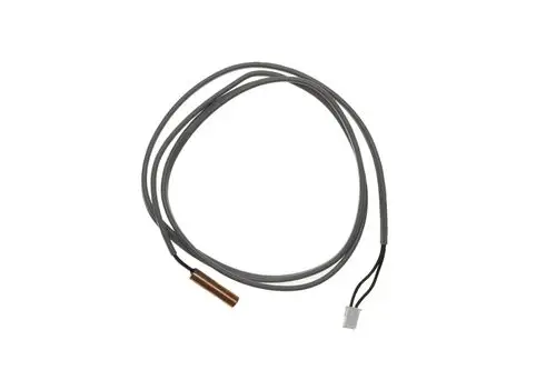 Fühler mit einer Kupferkomponente und grauen Kabeln, geeignet für Brötje Produkte, zur Temperaturmessung in Heizsystemen.