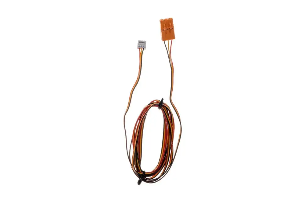 Kabel mit mehreren Leitungen, einem orangefarbenen Stecker und einem kleineren Anschluss. Produkt von Brötje, vermutlich für einen Sensor oder ähnliche Anwendungen.