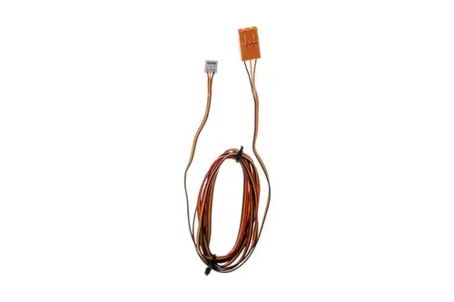 Kabel mit mehreren Leitungen, einem orangefarbenen Stecker und einem kleineren Anschluss. Produkt von Brötje, vermutlich für einen Sensor oder ähnliche Anwendungen.