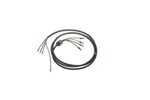Brötje Kabel mit mehreren Drähten, jeweils mit Ringösen an den Enden, in grauer Ummantelung, für elektrische Verbindungen.