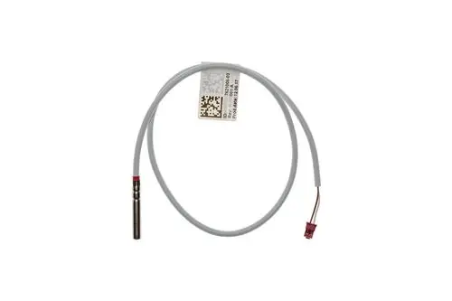 Temperaturfühler von Brötje mit einem langen Kabel und einem metallischen Sensorkopf, geeignet zur Temperaturmessung in Heizsystemen.