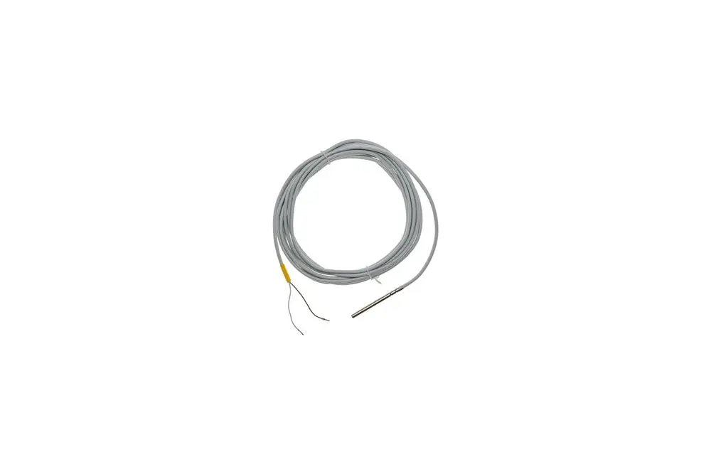 Temperaturfühler mit langem Kabel, hergestellt von Brötje. Der Sensorkopf ist dünn und aus Metall, ideal für Temperaturmessungen in verschiedenen Anwendungen.
