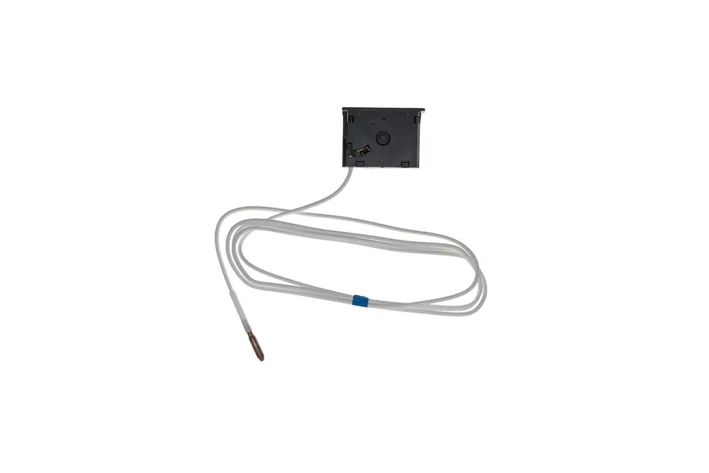 Brötje Thermometer mit einem Sensor-Kabel, das einen Temperaturfühler aufweist, verbunden mit einem schwarzen Gehäuse und weißem Kabel.