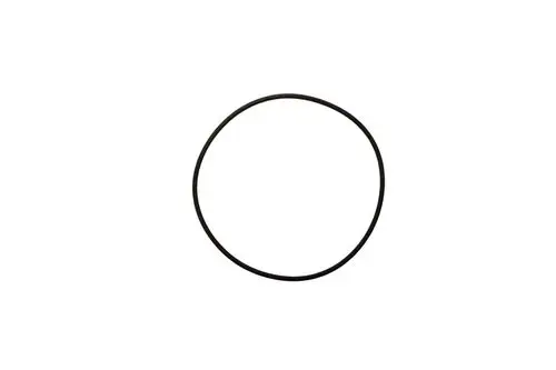 Schwarzes Dichtungsring, rund und elastisch, auf hellem Hintergrund. Möglicherweise für Brötje Heizungsanlagen verwendet.
