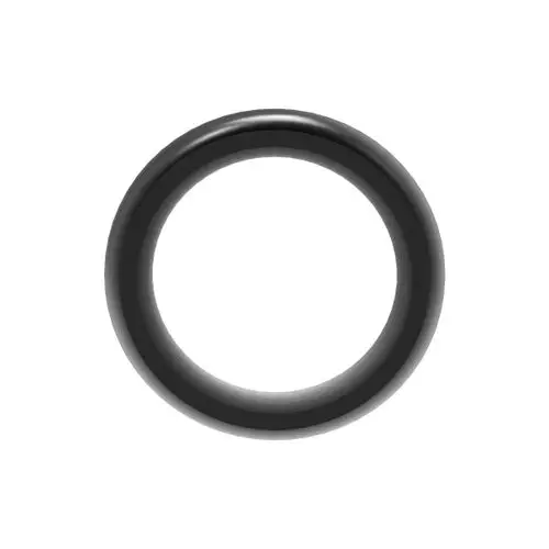 Schwarzer O-Ring von Brötje auf weißem Hintergrund, zylindrische Form ohne erkennbare Maße.