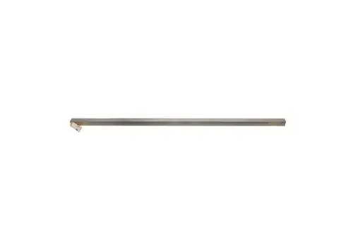 Langer, flacher, metallischer Stützwinkel von Brötje, mit einem Ende zur Befestigung und dem anderen Ende gerade.