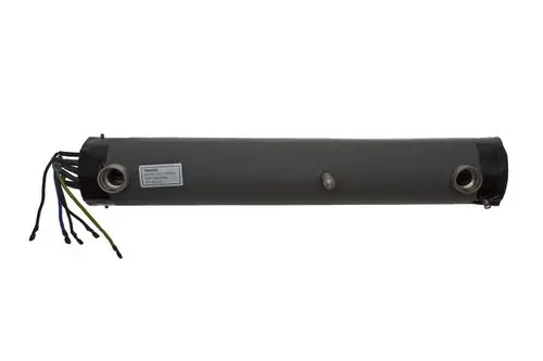 Brötje Hydraulische Weiche in länglicher Form mit mehreren Anschlussleitungen und isolierter Außenfläche, geeignet für den Einsatz in Heizsystemen.