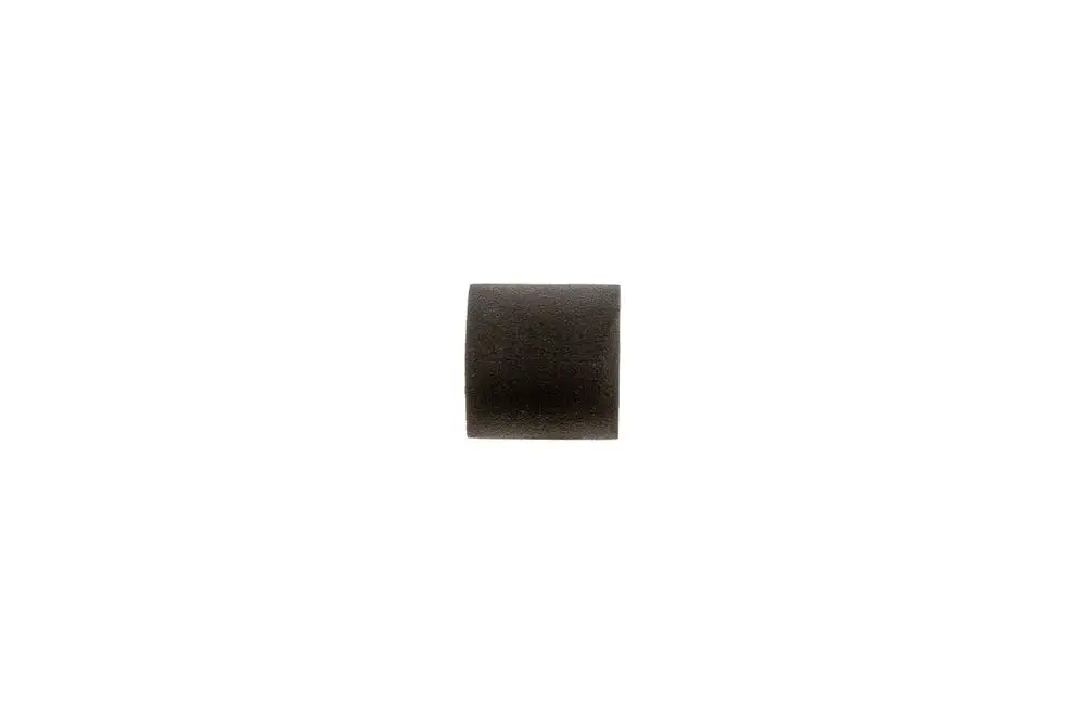 Schwarzes, zylindrisches Isoliermaterial von Brötje, abgebildet auf weißem Hintergrund. Es könnte als Temperaturfühler-Isolierung verwendet werden.