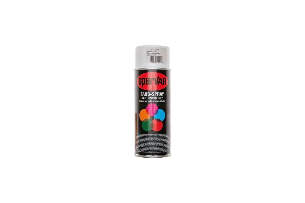 Spraydose mit schwarzem Label, die die Marke Brötje zeigt. Auf dem Etikett sind farbige Kreise abgebildet. Der Deckel ist silberfarben.