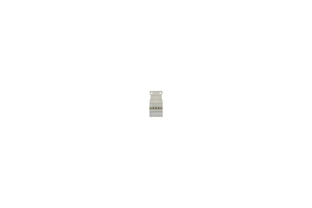 Stecker in hellgrauer Ausführung mit fünf Polen. Brötje Produkt zur Verwendung in elektrischen Anwendungen. Klar erkennbares Design für praktische Anschlusslösungen.