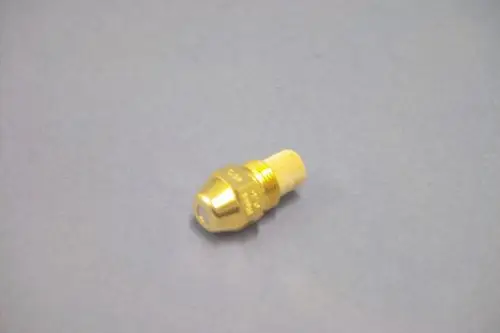 Goldfarbene Düse mit konischer Form und feiner Maschenstruktur zur Verwendung in Heizsystemen, möglicherweise von Brötje.
