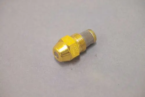 Brass fitting von Brötje mit runder, geschlossener Spitze und gewelltem Bereich für die Montage. Metallisch mit sichtbaren Gewindebereichen.