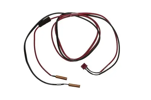 Kabel mit zwei Kontakten in Kupfer, inklusive Steckverbindung und verschiedenen Aderfarben, geeignet für Brötje Heizsysteme.