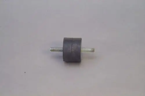 Schwingungsdämpfer aus Gummi mit zwei Gewindestangen, hergestellt von Brötje. Das Produkt dient zur Reduzierung von Vibrationen in verschiedenen Anwendungen.