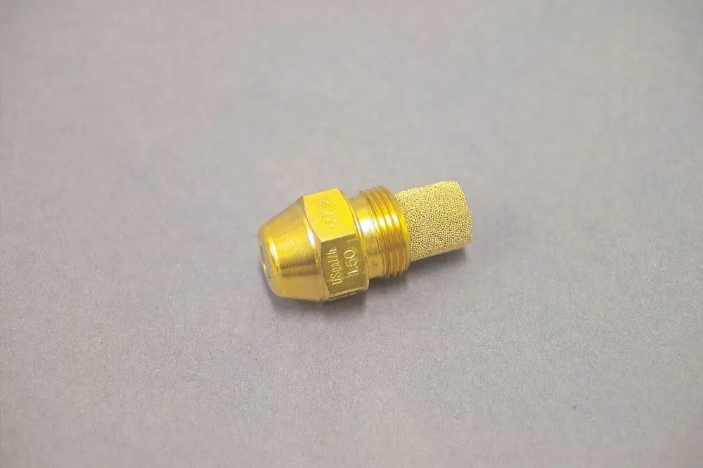Brass-Düse mit geschlossener Spitze, geeignet für Heizungsanwendungen. Verwendbar mit Brötje Heizsystemen zur Regulierung des Flüssigkeitsstroms.