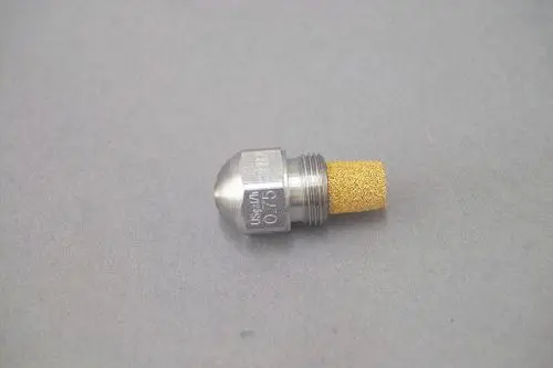Edelstahl-Düse mit porösem Filterelement, geeignet für die Verwendung in Heizsystemen, beispielsweise von Brötje, um Flüssigkeiten zu sprühen.