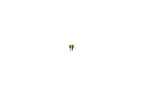Brass connector from Brötje, featuring a cylindrical design with a small projection at the base, suitable for various heating applications.