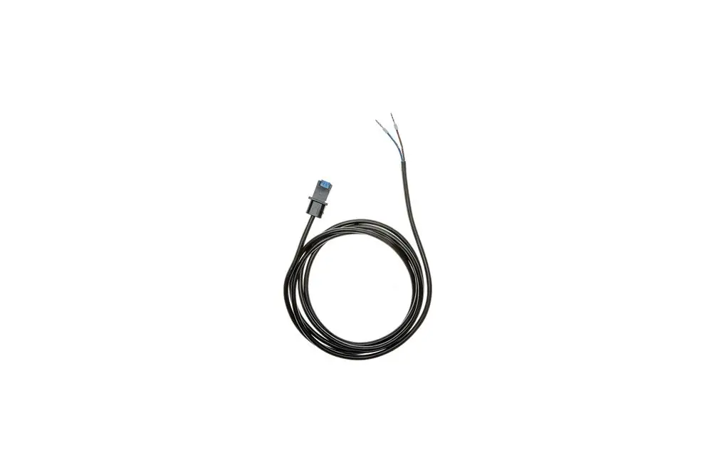 Brötje Kabel mit Stecker, zwei abisolierte Drähte in Schwarz, zur Verbindung oder Erweiterung elektrischer Komponenten geeignet.
