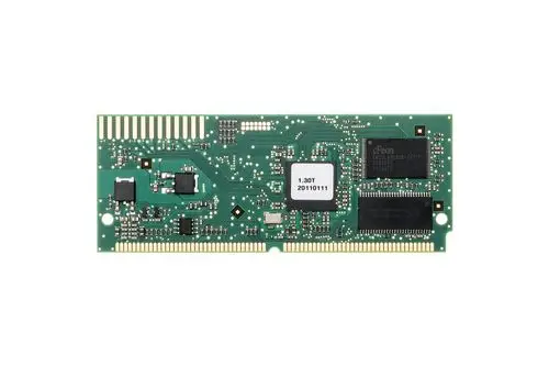 Grüne Platine mit verschiedenen elektronischen Bauteilen und einer Kennzeichnung, erkennbar als Brötje Produkt.