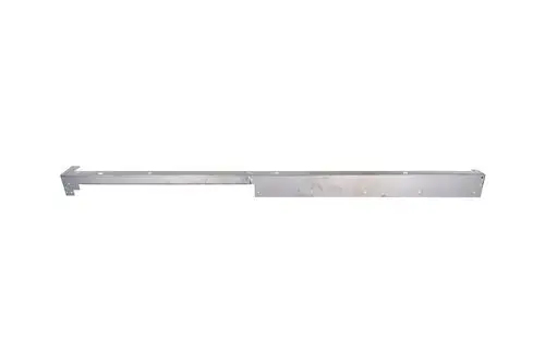 Aluminiumprofil, lang und schmal, mit mehreren Befestigungslöchern. Teil einer Brötje Heizungsanlage, spezifisch für die Montage.