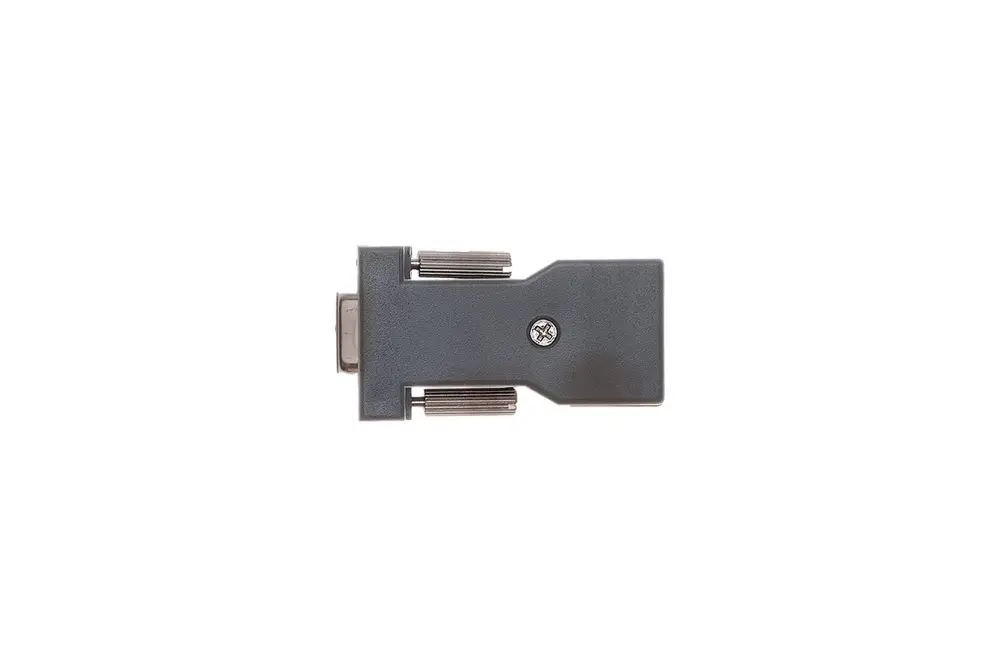 Brötje RJ45 Adapter in grauer Farbe, mit einer Buchse und einer Befestigungsklemme, zur Verwendung in elektrischen Anwendungen.