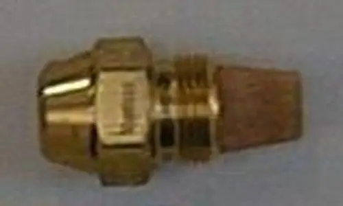 Brass nozzle with a threaded connector, showcasing the Brötje brand. The nozzle has a tapering shape and a textured end for secure attachment.