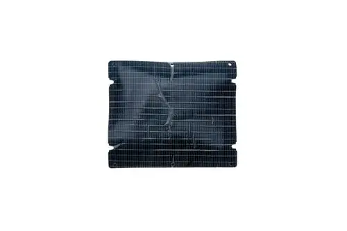 Schwarze Dichtung mit gerillter Oberfläche, geeignet für einen Dokumentenfach-Bereich, möglicherweise von Brötje, klar strukturiert und mit Befestigungslöchern.