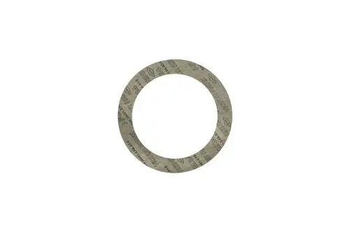 Dichtung in Form eines Rings mit markiertem Aufdruck, verwendet in Verbindung mit Brötje-Anschlussflanschen.