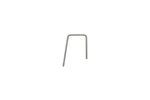 Klammer von Brötje in U-Form, aus Metall, mit geschwungenem Design und zwei vertikalen Stiften, die für verschiedene Anwendungen verwendet werden können.