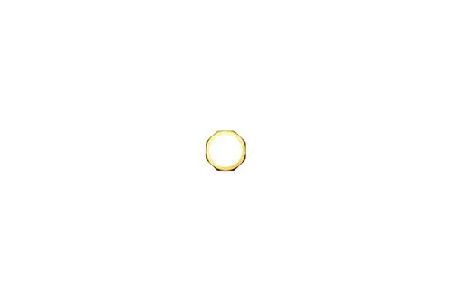 Goldfarbene Überwurfmutter mit achtseitigem Design. Produkt von Brötje, geeignet für Rohrverbindungen und Installationen in Heizsystemen.