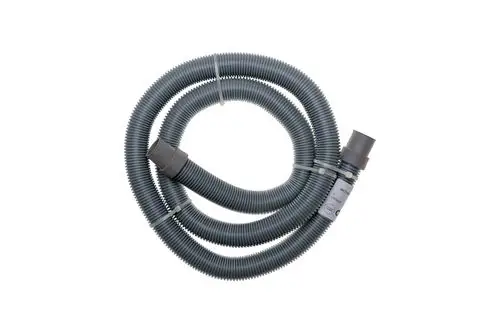 Grauer, flexibler Ablaufschlauch von Brötje, spiralgeformt, mit Anschlussstücken an beiden Enden. Ideal für die Ableitung von Wasser in Heizungs- oder Sanitärsystemen.