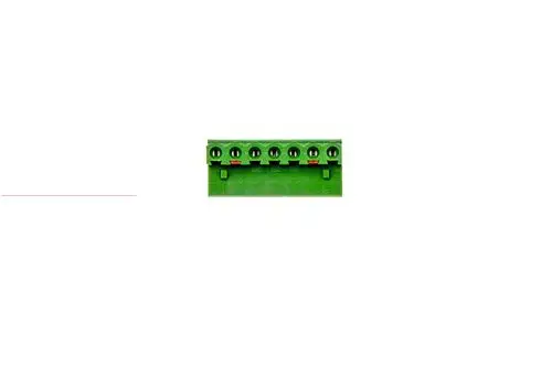 Grüne Anschlussklemme von Brötje mit mehreren Anschlusslöchern. Die Klemme ist für die Verbindung elektrischer Leitungen konzipiert.