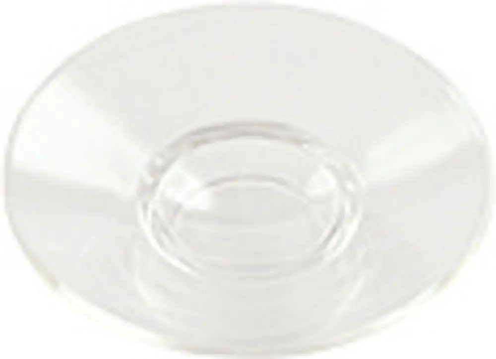 Transparente Schale aus Acrylglas von Keuco, mit flacher Form und einem vergrößerten Rand. Ideal für verschiedene Anwendungen im Badezimmer oder als Ablage.