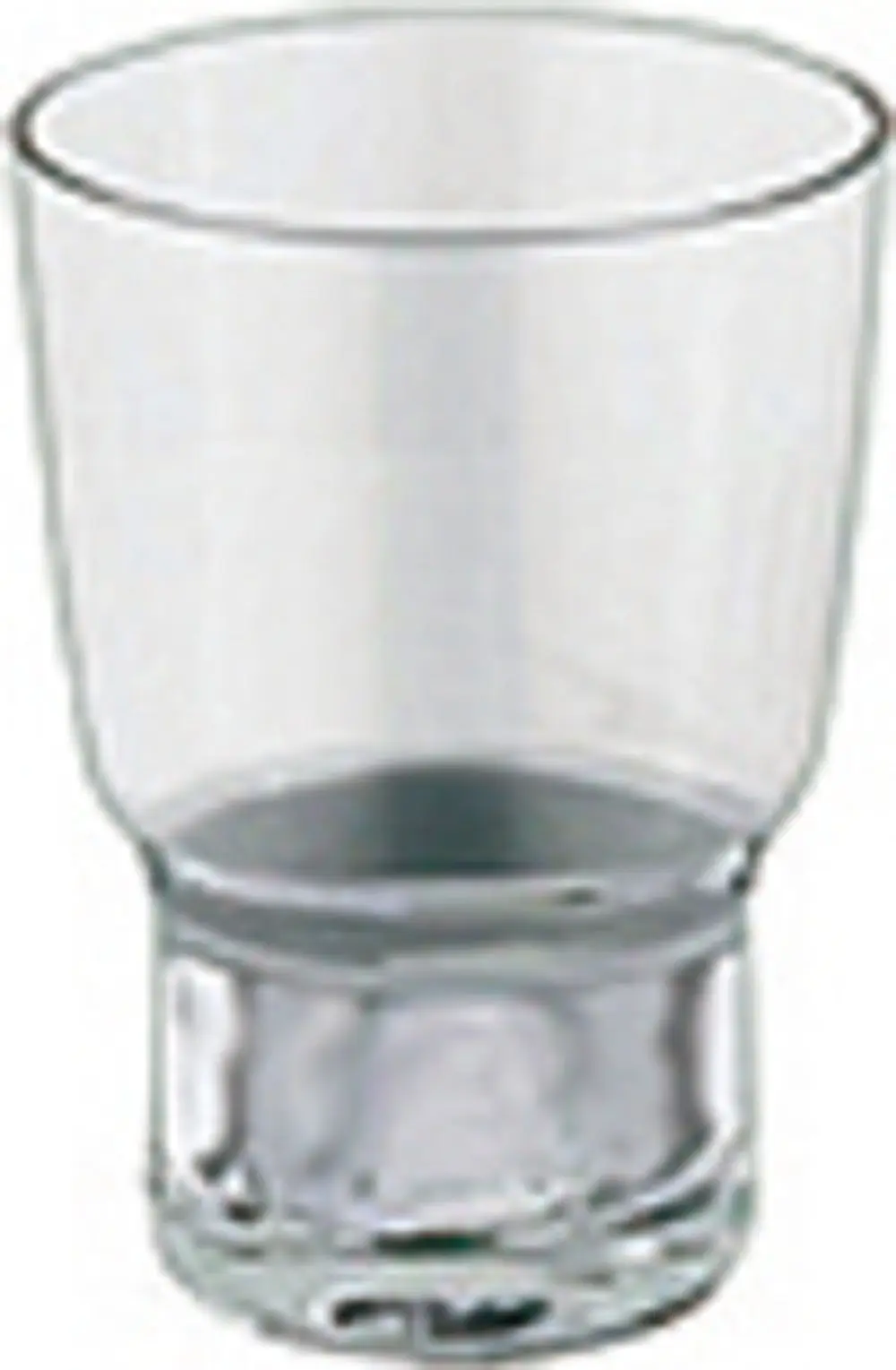 Glas von Keuco mit klarem Design, geeignet für Getränke. Das Glas hat einen stabilen Boden und eine transparente Oberfläche.