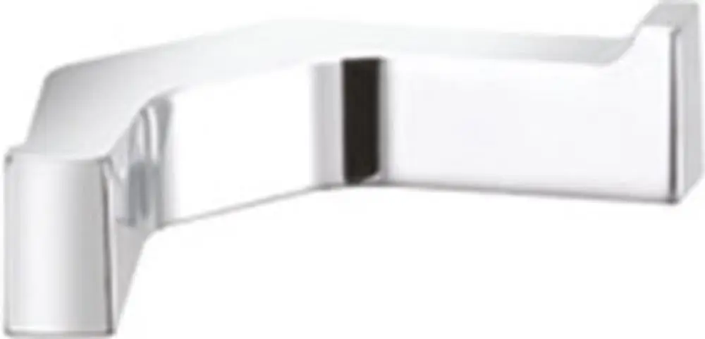 Handtuchhaken in verchromtem Metall, aus der Kollektion von Keuco, mit doppelter Halterung und klarer, minimalistischer Form.