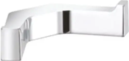 Handtuchhaken in verchromtem Metall, aus der Kollektion von Keuco, mit doppelter Halterung und klarer, minimalistischer Form.