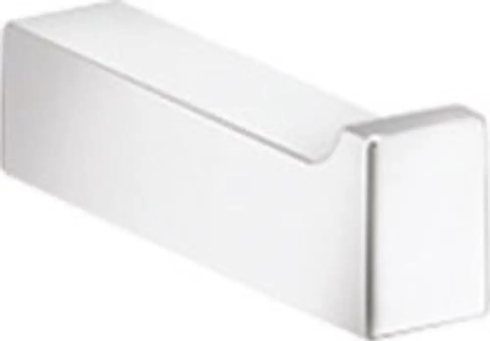 Ein weißer Wandhaken von Keuco, mit einem schlichten, funktionalen Design, geeignet zum Aufhängen von Bademänteln oder Handtüchern.