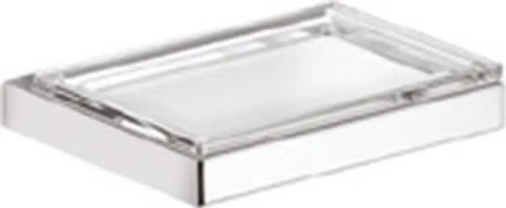 Glas-Schale von Keuco mit rechteckiger Form und klaren Kanten, geeignet zur Ablage von Gegenständen oder für dekorative Zwecke.