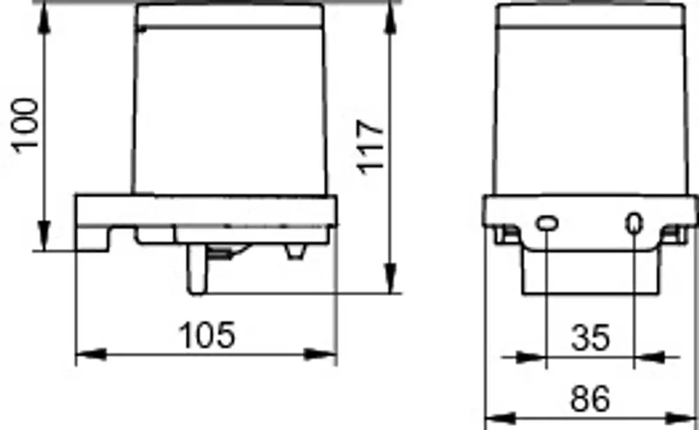 Keuco-Seifenspender mit Halter in verchromtem und weißem Design, abgebildet aus verschiedenen Perspektiven, zeigt die Maße und Konstruktion des Produkts.
