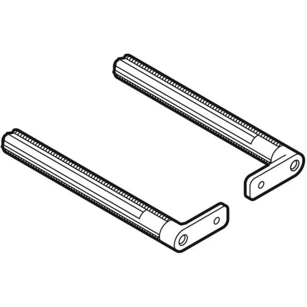 Distanzbolzen, zwei Teile, mit gerillter Oberfläche und linken Auflageflächen. Geeignet für Geberit Produkte zur Befestigung.