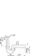 Röhren-Siphon von Dallmer mit Rohrbelüfter, ausgestattet mit Anschluss und verschiedenen Rohrdimensionen für Abwasseranwendungen.