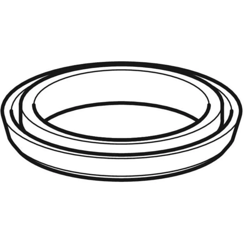 Geberit Dichtungsgummi mit mehreren Ringen, geeignet zur Verwendung bei Bassins vor 2008. Klar strukturiertes Design für Abdichtungsanwendungen.