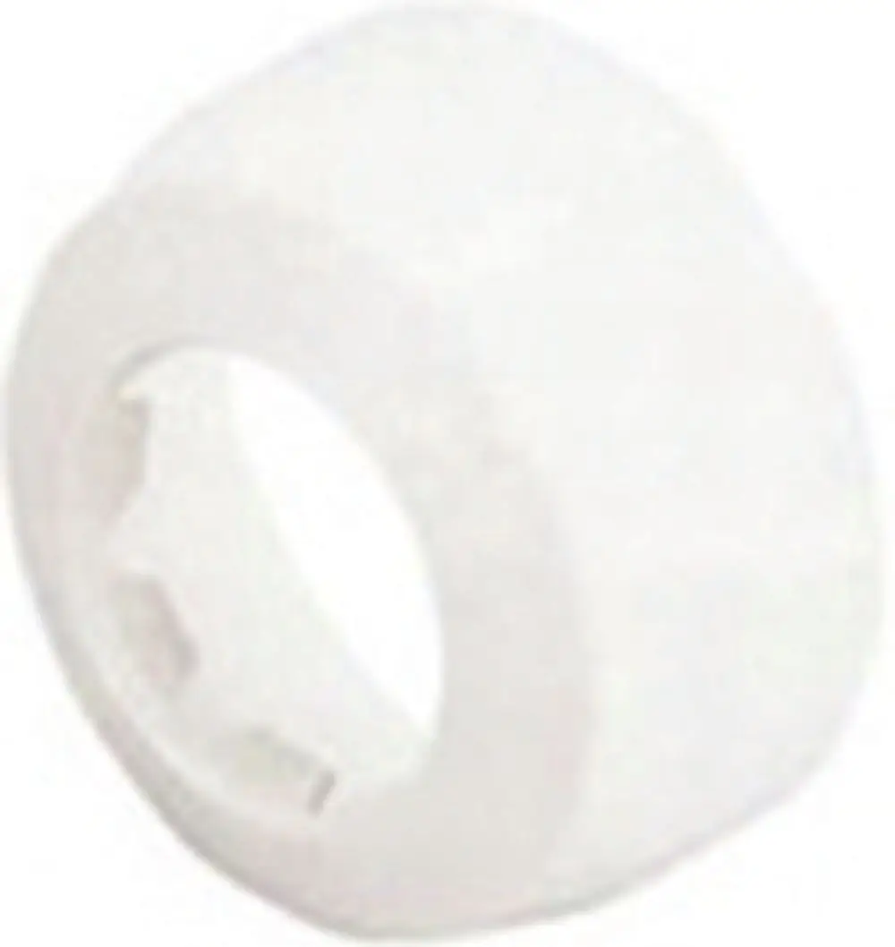 Weißes, zylindrisches Bauteil von Dallmer mit ringförmigem Öffnungsbereich, geeignet für Wandmontage.
