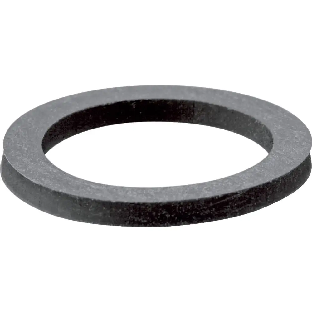 Flachdichtung von Geberit, ringförmiges gummiertes Element ohne zentrale Erhebung, dient zur Herstellung dichter Verbindungen in Rohrleitungen oder Installationen.