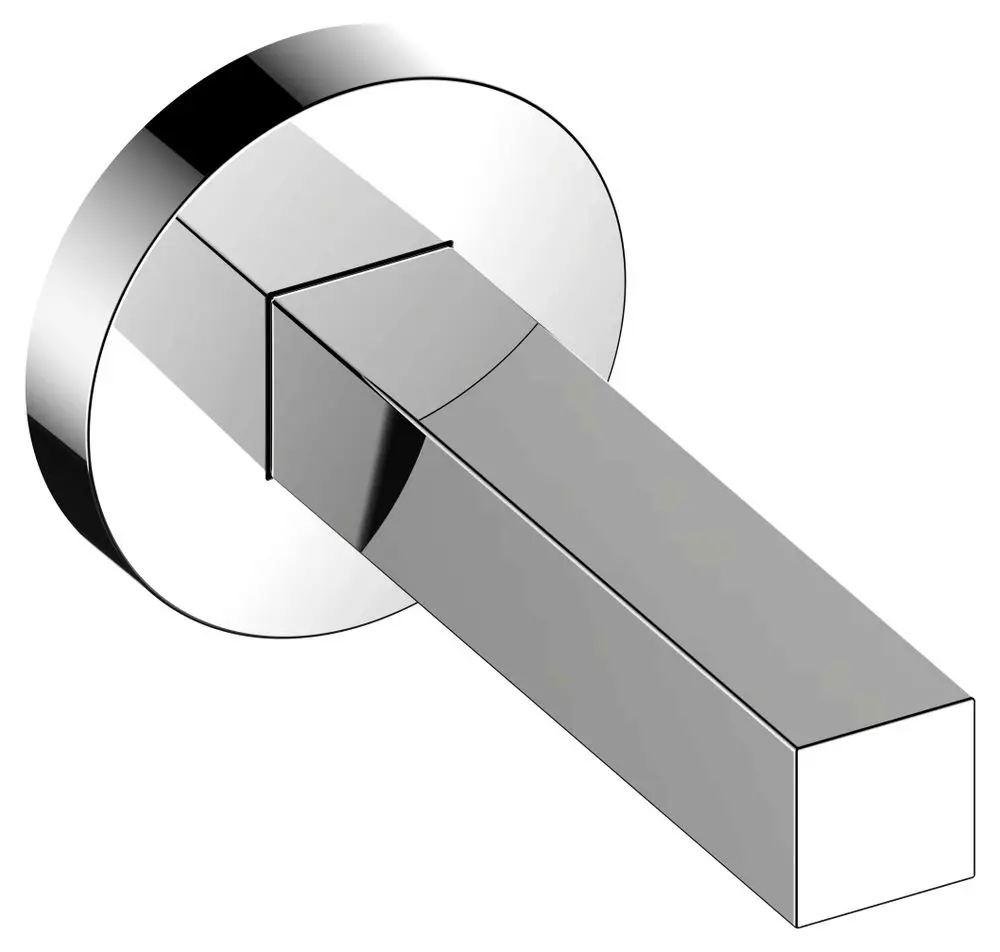 Verchromter Ersatzrollenhalter von Keuco mit rechtenckigem Halter und runder Wandplatte, geeignet für die Montage in Badezimmern.